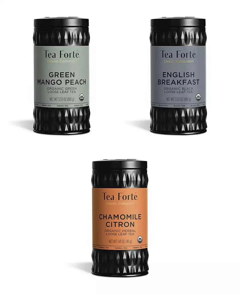 Tea Forte Loose Tea Trio, 3 Piece 1