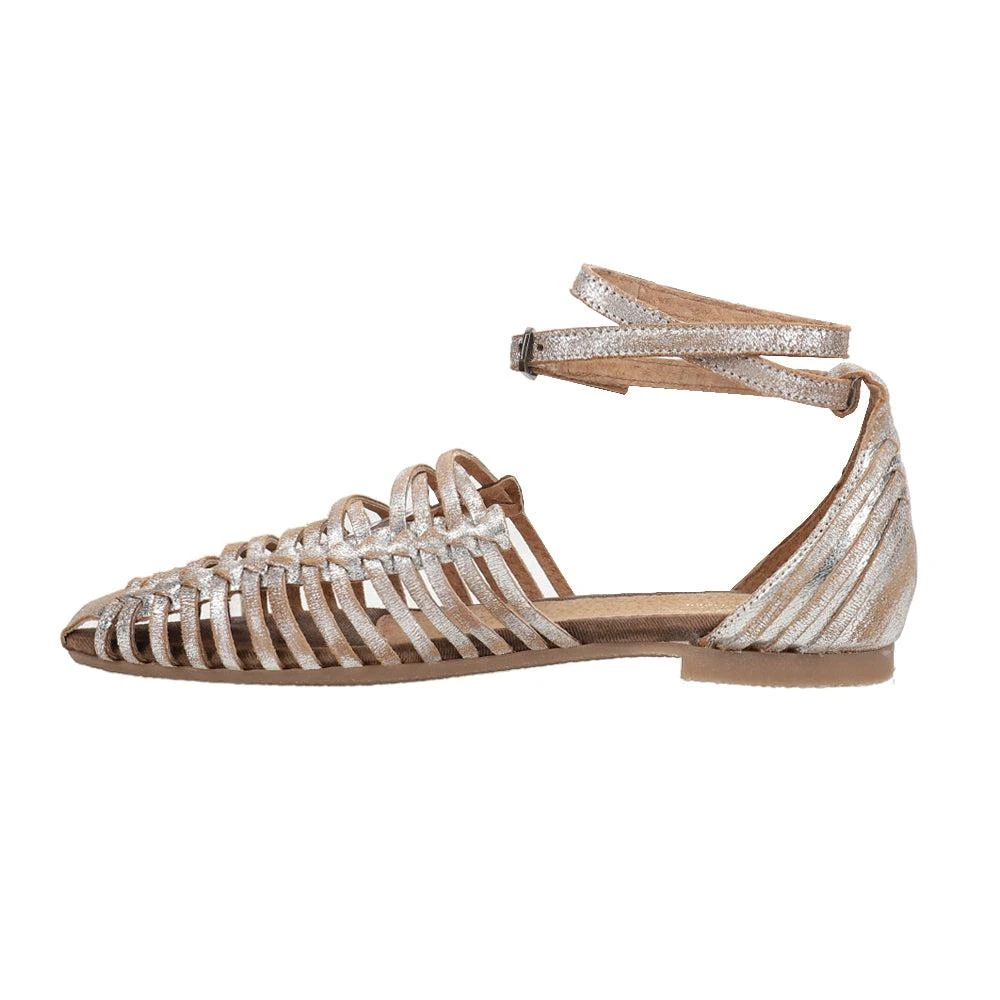 Seychelles Trinket Metallic Gladiator Flats 3