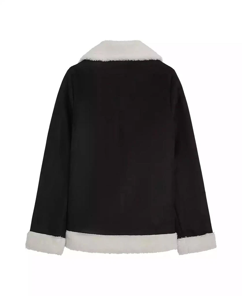 Jessica Simpson Girls 4-6X Fashion Faux Suede Moto Jacket 4