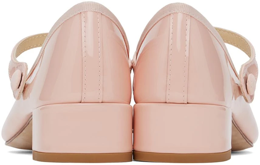 Repetto Pink Rose Mary Jane Heels 2