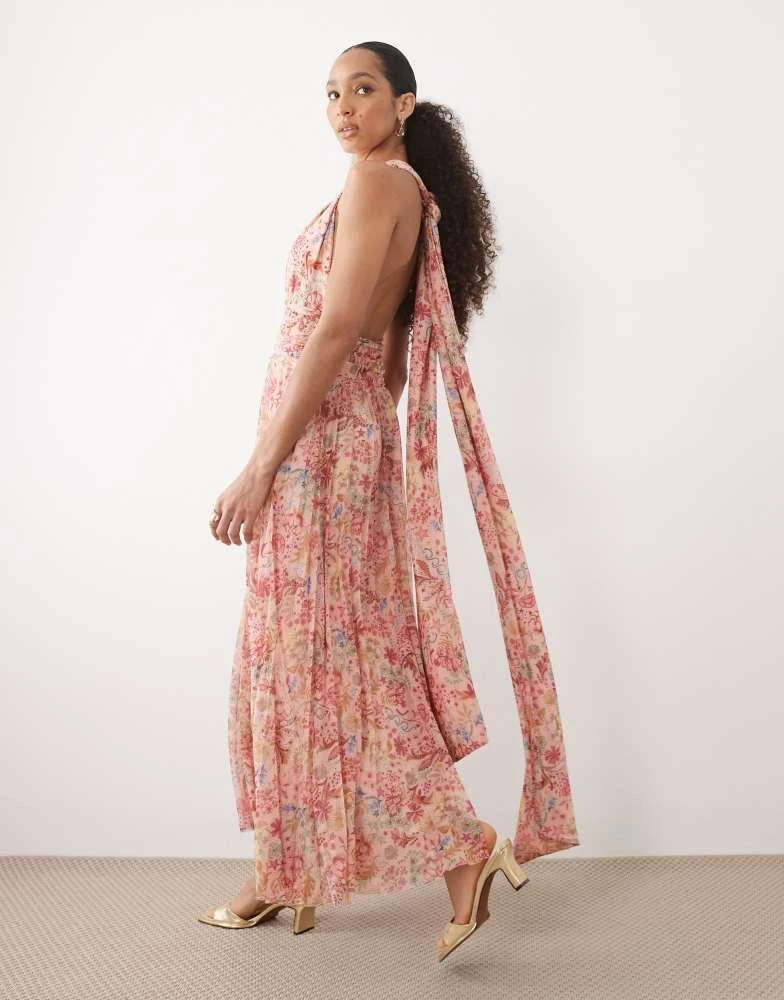 Abercrombie & Fitch Abercrombie & Fitch tiered maxi dress with multiway neckline in pink - Dresses & Skirts - Free Shipping - BeyondStyle Abercrombie & Fitch Abercrombie & Fitch tiered maxi dress with multiway neckline in pink - Dresses & Skirts - Free Shipping - BeyondStyle