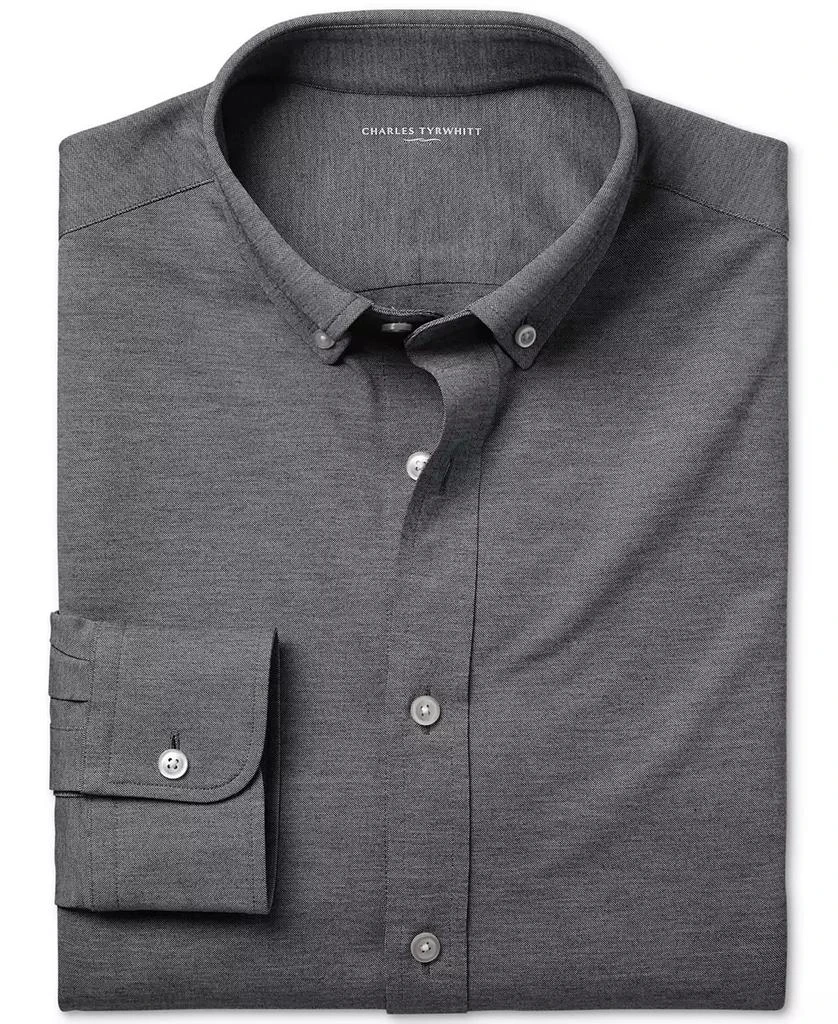 Charles Tyrwhitt Men's Four-Way Stretch Jersey Button Down Shirt 5