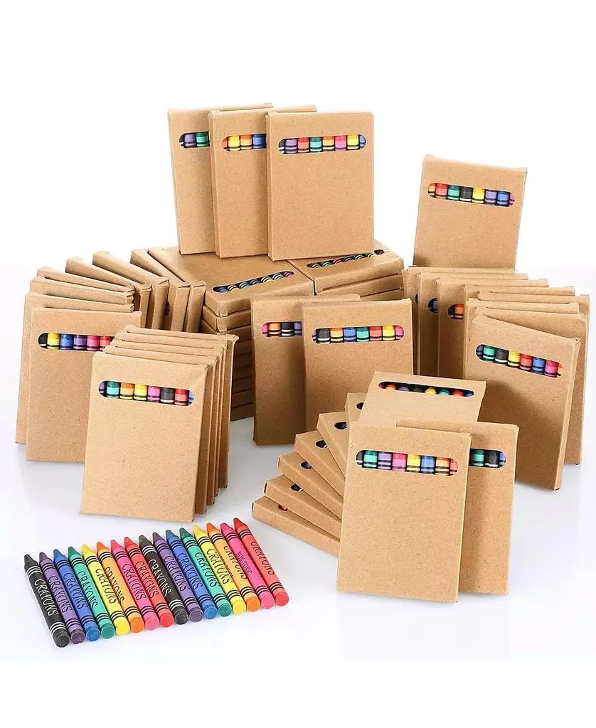 GNUADZ Crayons Bulk Mini Wrapped Wax Party Classroom