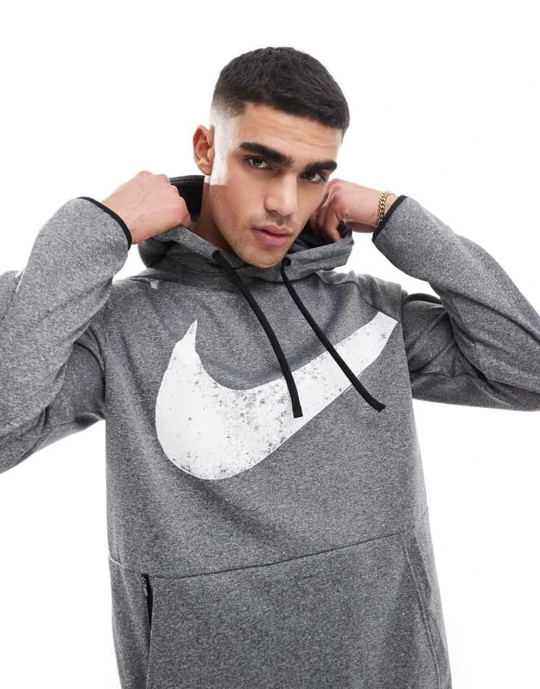 NIKE Nike Training Swoosh graphic hoodie in black 2