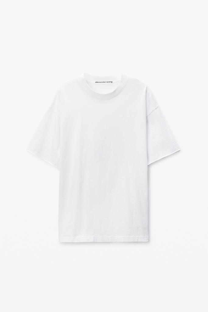 Alexander Wang White Cotton Logo T-Shirt