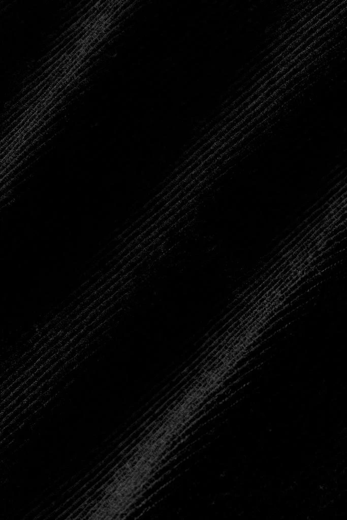 Alo Micro Corduroy Cropped Dreamer Button Down - Black 6