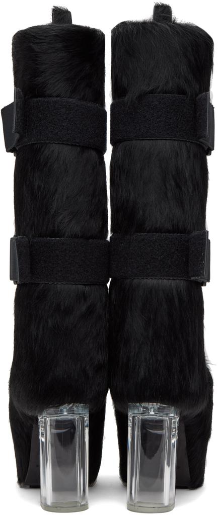 Rick Owens Black Splint Platforms 45 Boots