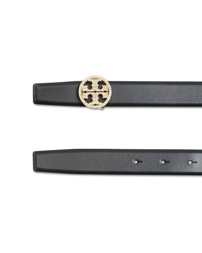 Tory Burch Women's Miller Logo Embellished Leather Belt 2
