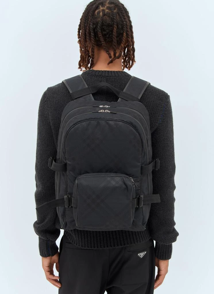 Burberry Check Jacquard Backpack 4
