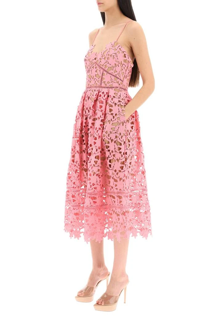 Self Portrait Self portrait 'azalea' floral lace midi dress 4