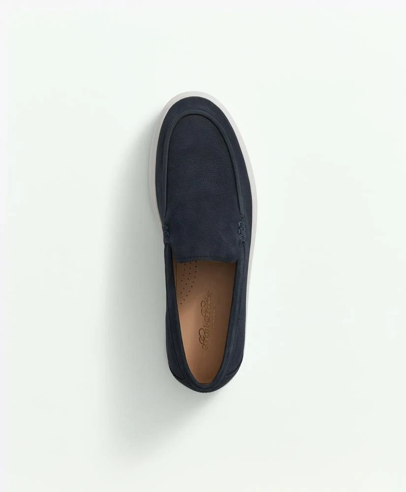 Brooks Brothers Men\'s Navy Hampton Slip-On Suede Sneakers  Brand New Brooks Brothers Hampton Slip-On Sneakers - Navy | Editorialist main image 3