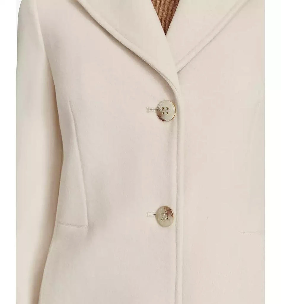 Calvin Klein Womens Single-Breasted Wool Blend Coat 4