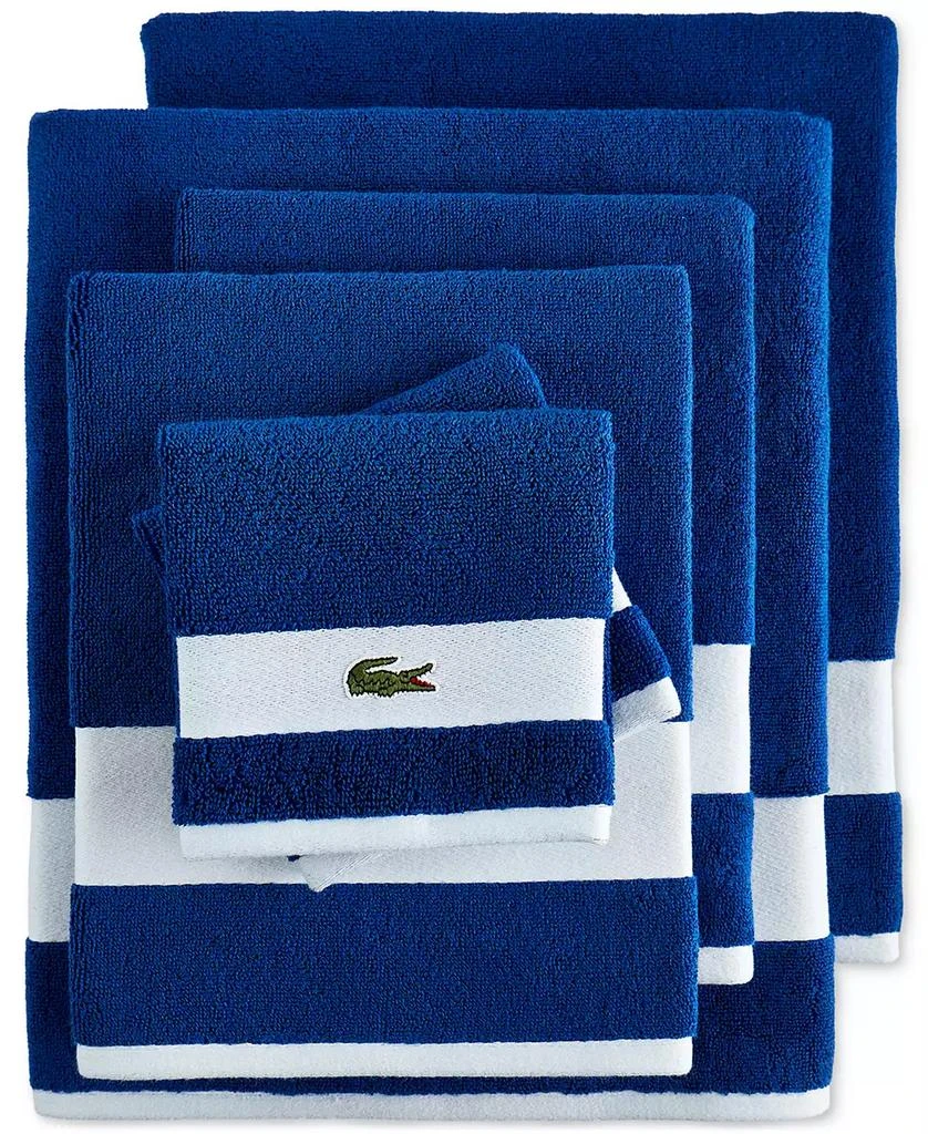 Lacoste Heritage Sport Stripe Logo Cotton 6-Pc. Bath 1