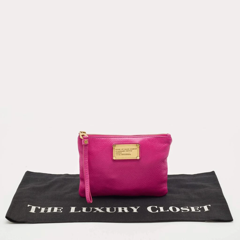 Marc Jacobs Marc by Marc Jacobs Fuchsia Leather Classic Q Wristlet Clutch 9