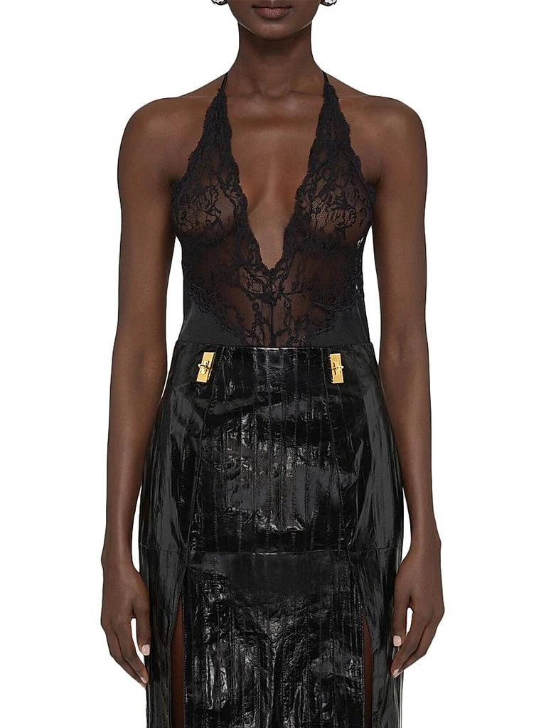 Givenchy Bodysuit in Chandelier Lace and Jersey 3