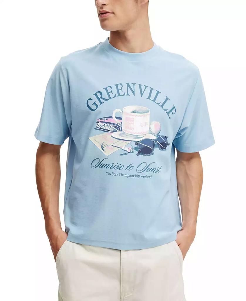 Cotton On Men's Cropped Graphic T-Shirt