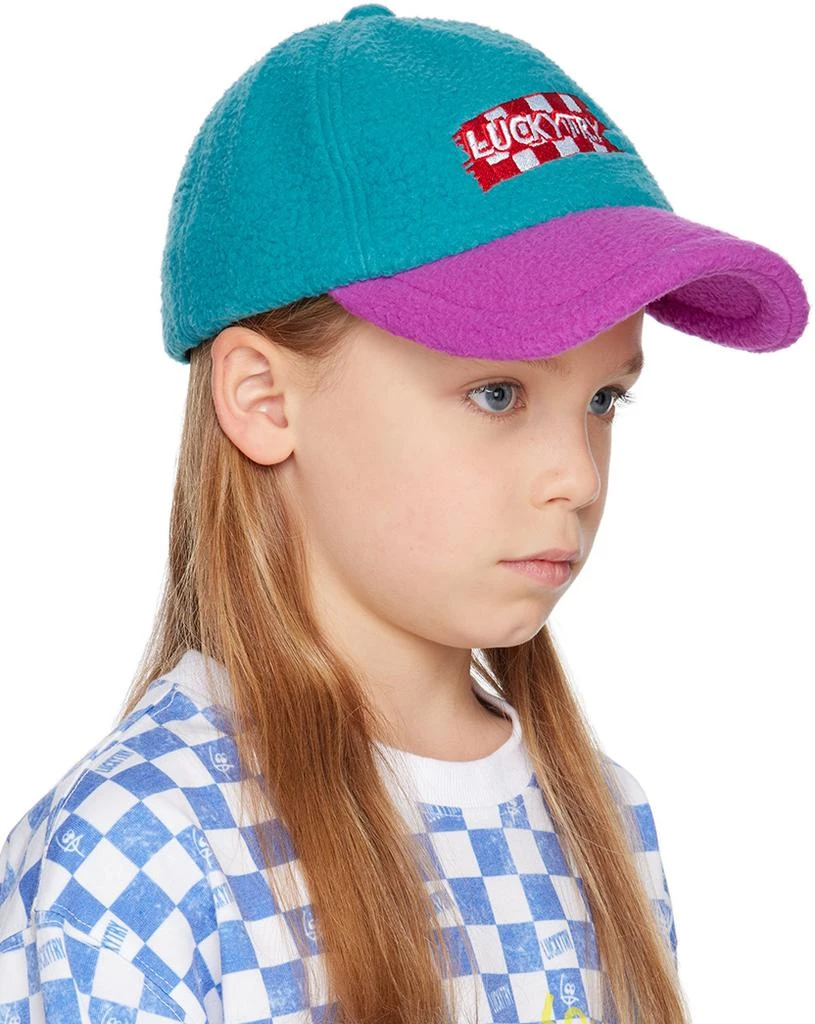 Luckytry Kids Blue & Purple Color Dumbled Cap 2