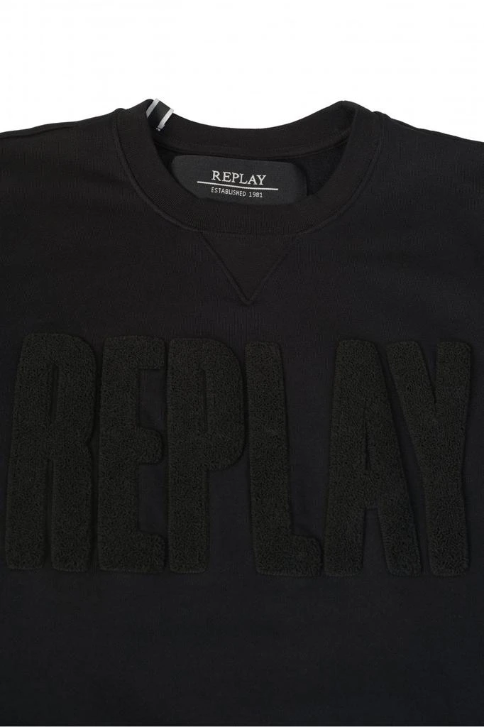Replay Reply Textured Logo Sweatshirt 3