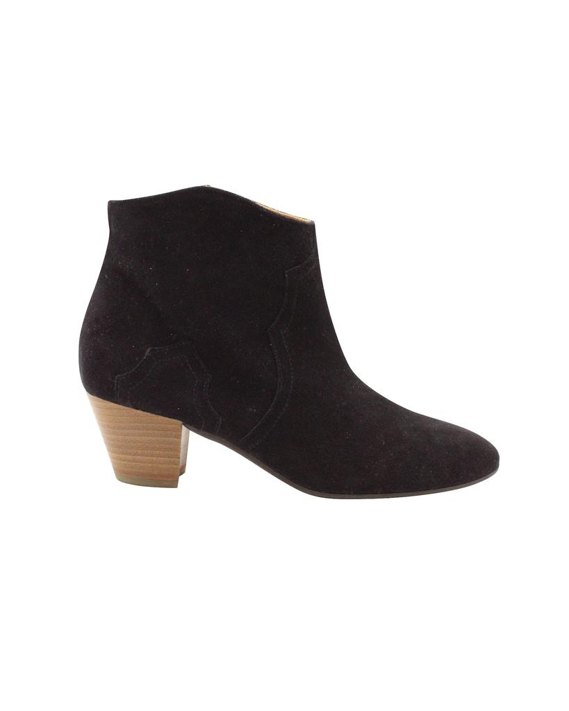 Isabel Marant Isabel Marant Dicker Ankle Boots in Black Suede