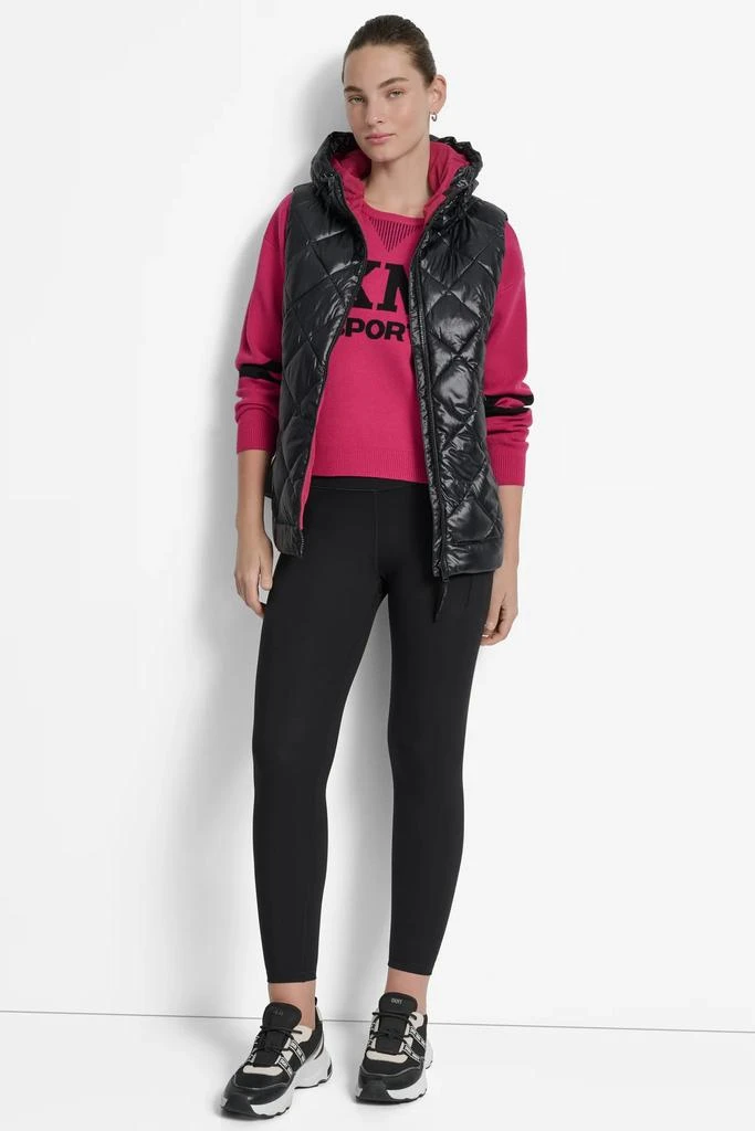 DKNY QUILTED HOODED VEST 8