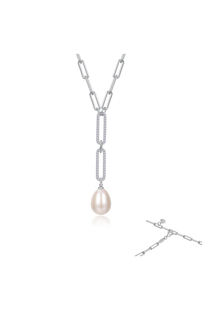 Lafonn Cultured Pearl & Simulated Diamond Y Necklace 2