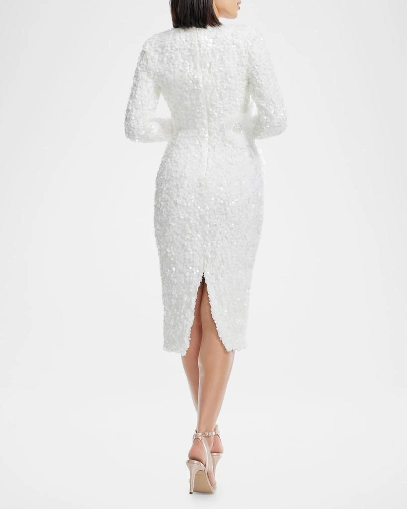 white christmas dresses Dress The Population Emery Sequin Dress - Deep Purple main image 0