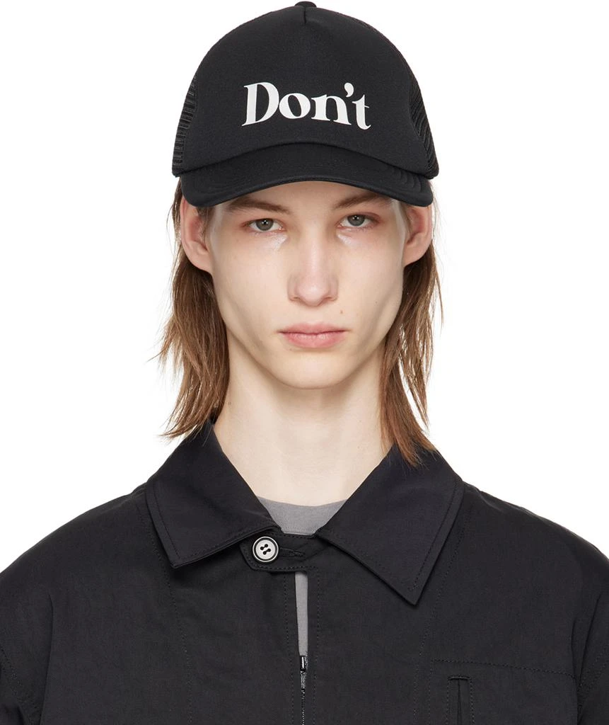UNDERCOVER Black 'Don't' Cap 1
