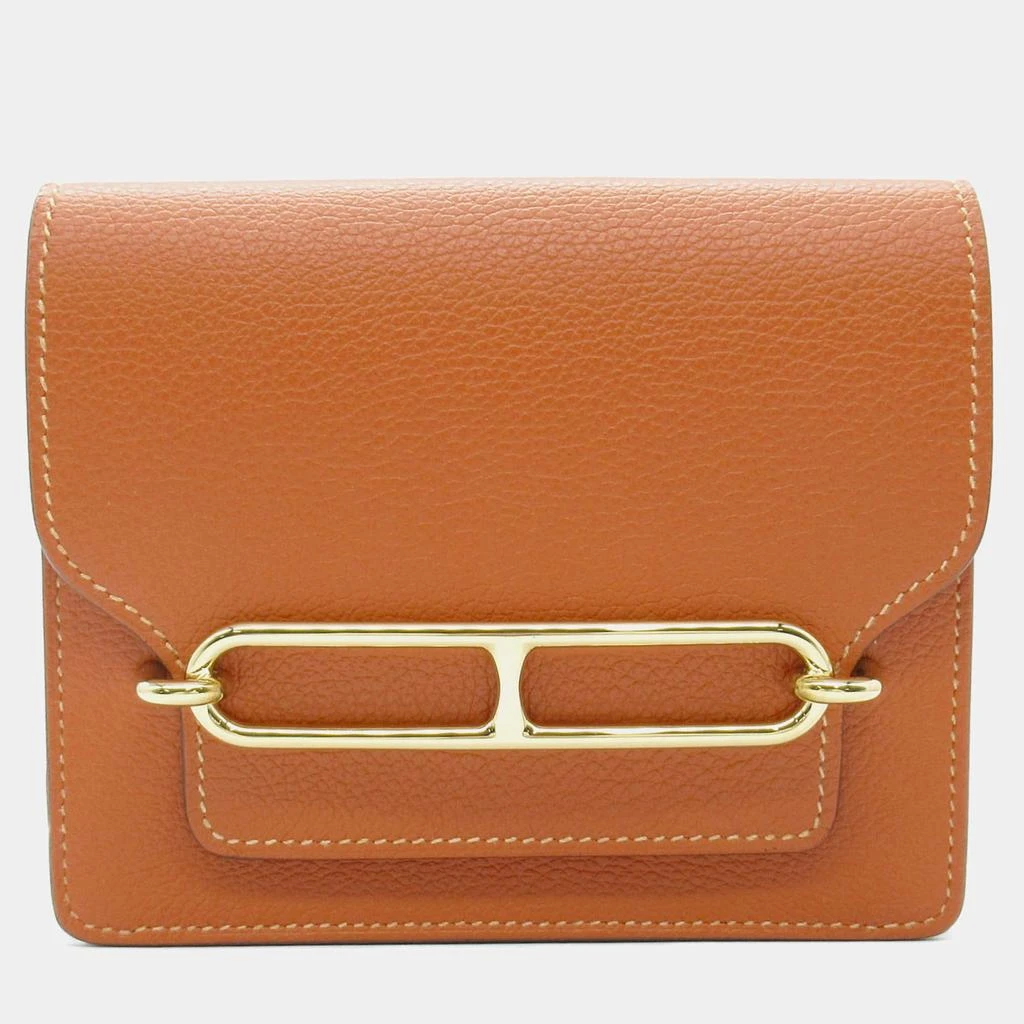 Hermes Hermes Brown Leather Slim  Short Wallet 1
