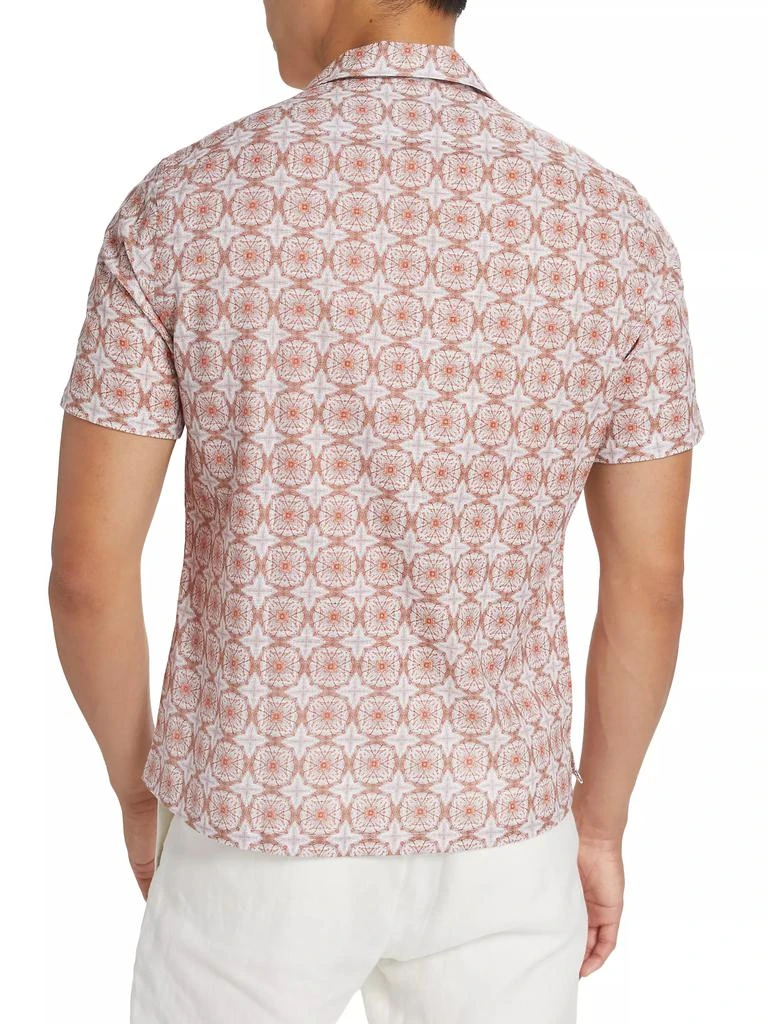 Saks Fifth Avenue Slim-Fit Medallion Short-Sleeve Shirt 5