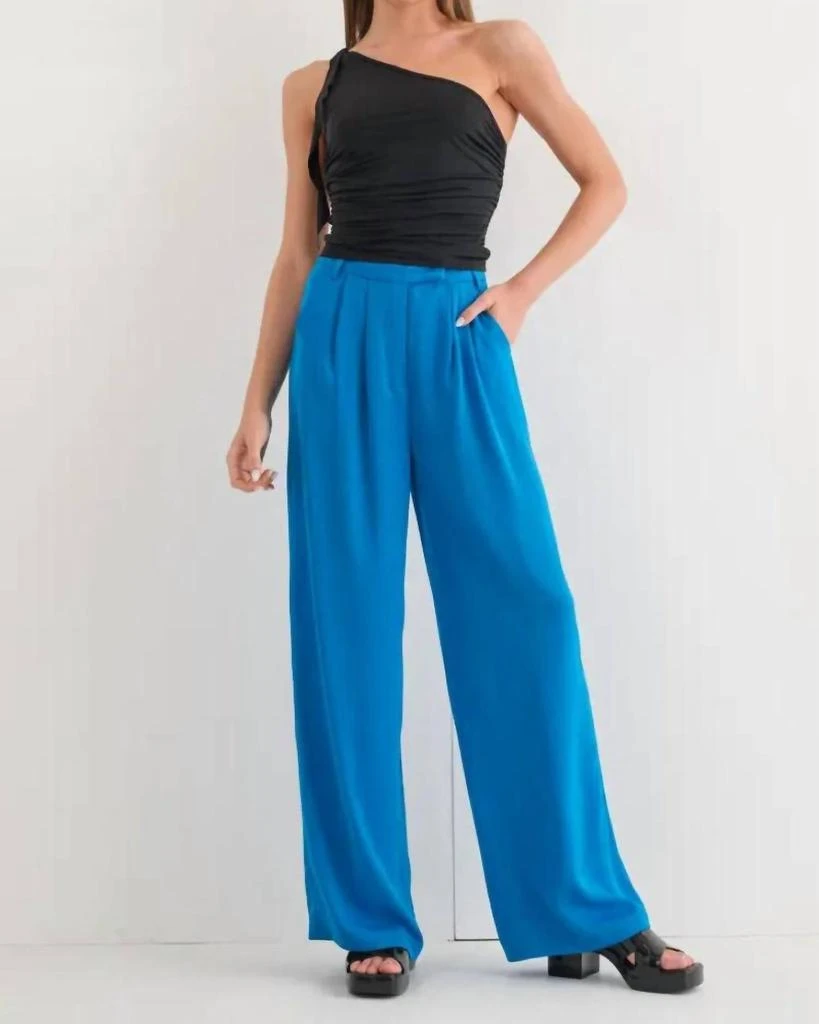 Pretty Garbage Pin Tuck Wide Leg Pants 1