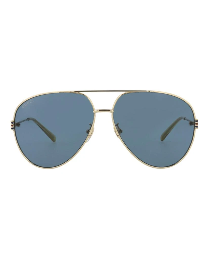 Gucci Aviator-Frame Metal Sunglasses 1