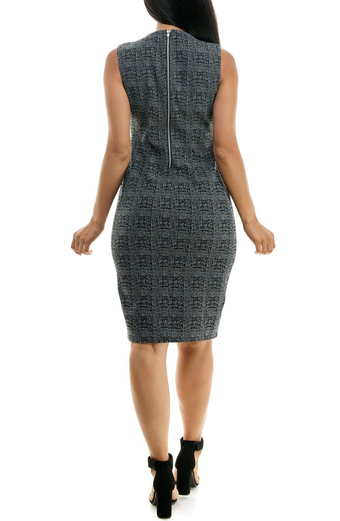 Nina Leonard U-Neck Shift Dress