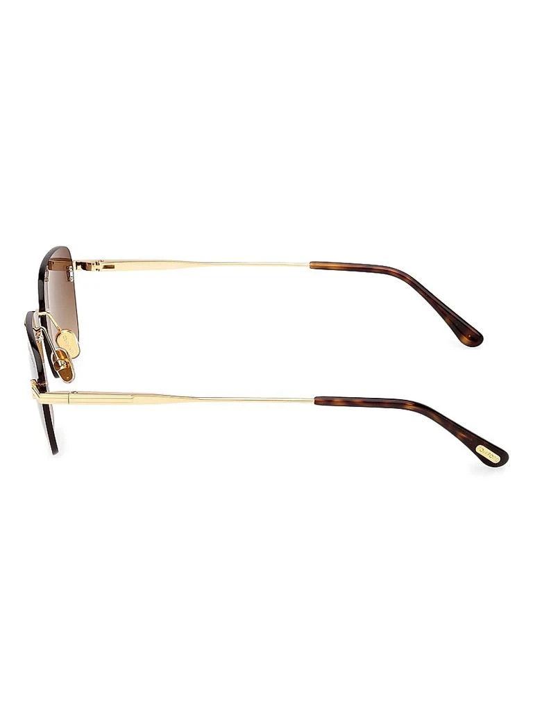 Tom Ford Jake-02 54MM Rimless Rectangular Sunglasses 3