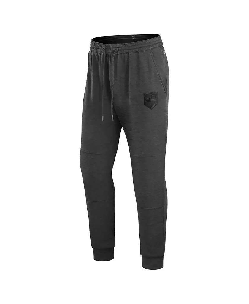 Fanatics Men's Heather Charcoal Los Angeles Kings Authentic Pro Road Jogger Sweatpants 3
