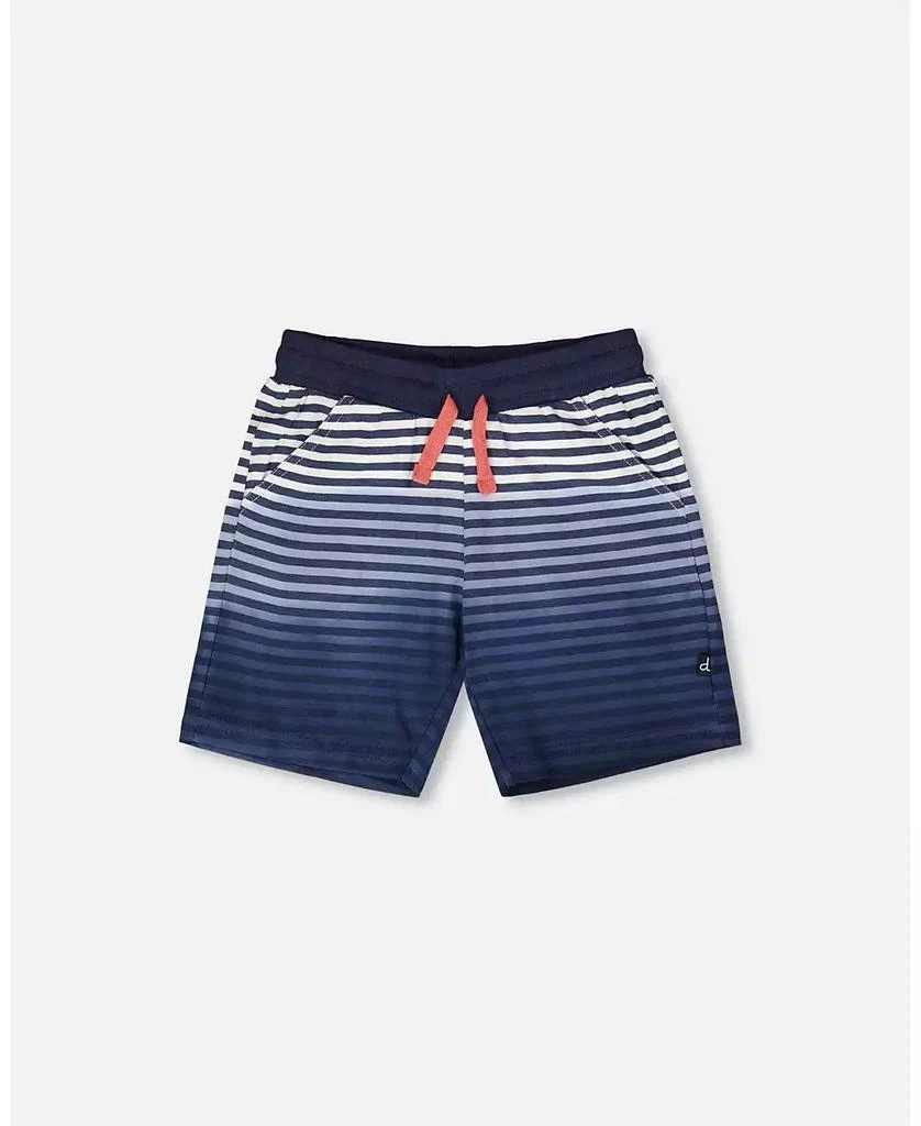 Deux par Deux Toddler Boys Cotton Shorts Gradient Stripes - Toddler|Child