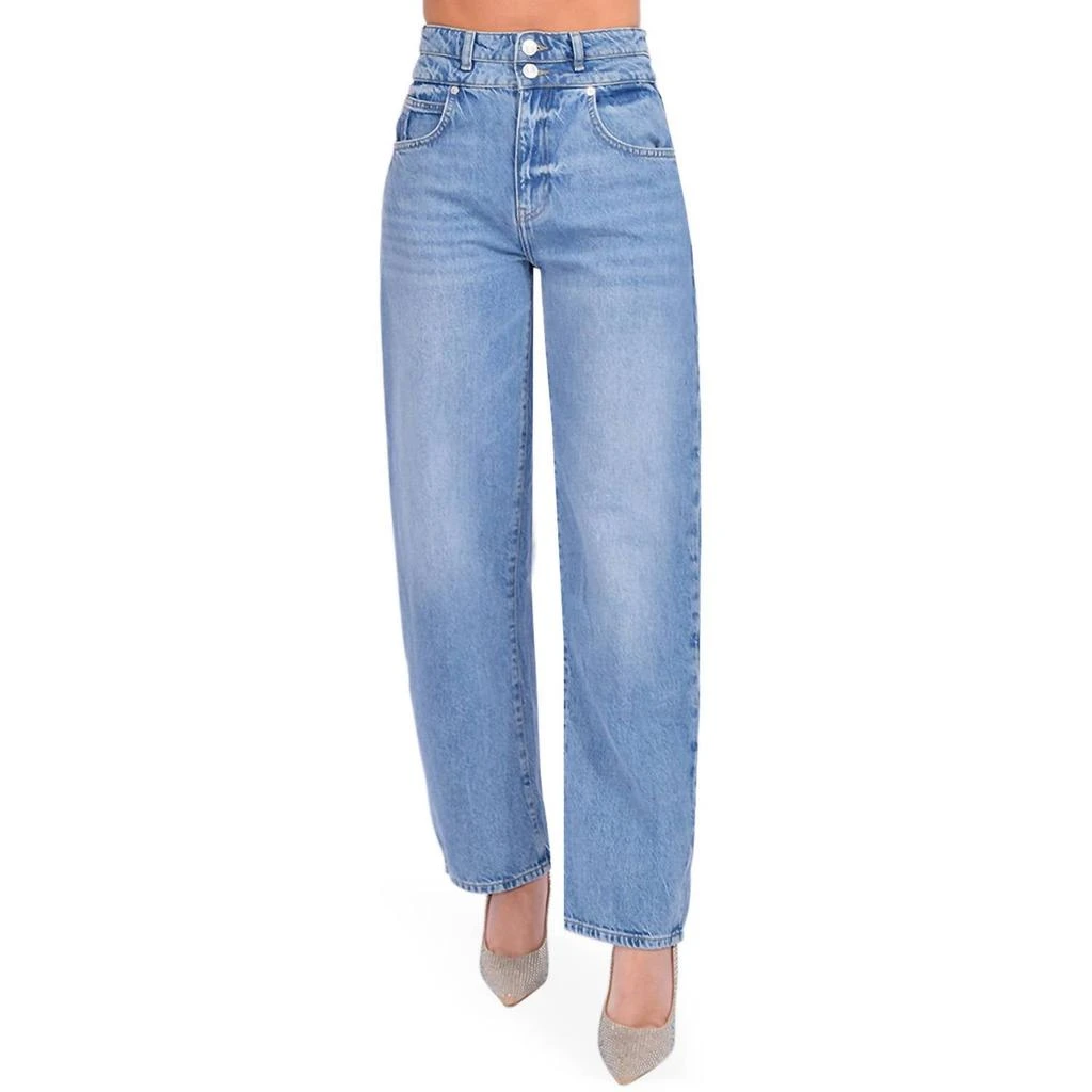 FRAME Double High Waist Band Barrel Jeans In Weston 1
