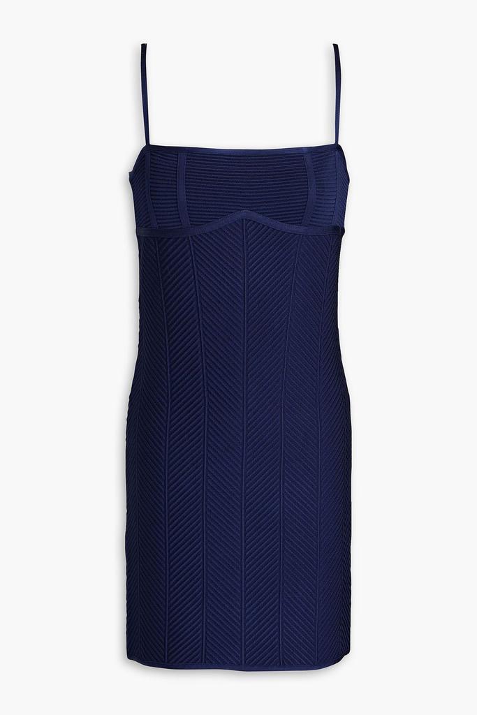 Herve Leger Ribbed bandage mini dress