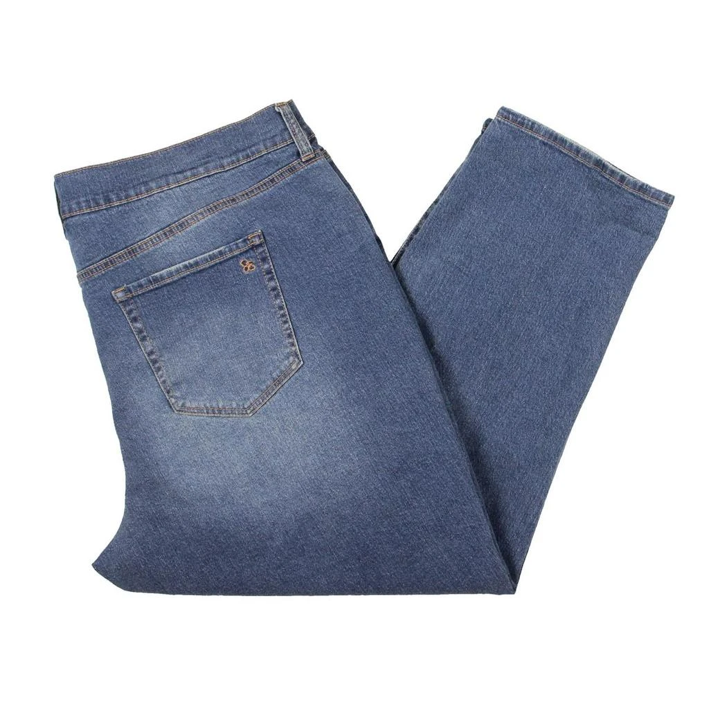 Jessica Simpson Plus Mika Bestie Womens Denim Destroyed Boyfriend Jeans 2
