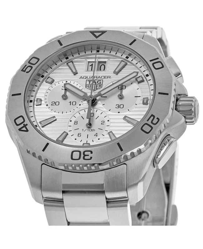 TAG Heuer Tag Heuer Aquaracer Professional 200 Date Quartz Chronograph Silver Dial Steel Men's Watch CBP1111.BA0627 2