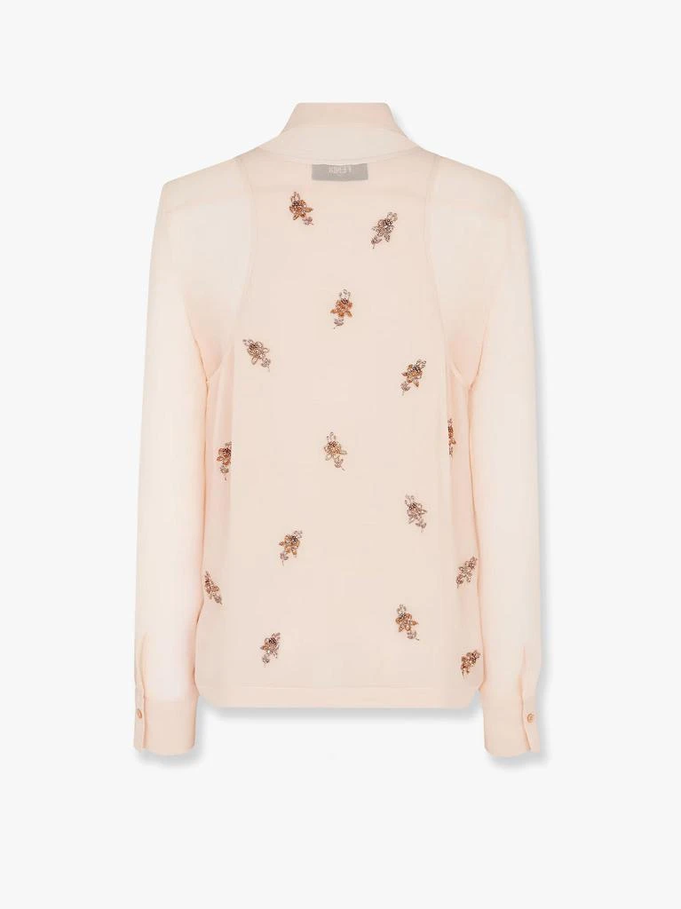 Fendi Georgette top with rhinestones and sequins embroidery 4