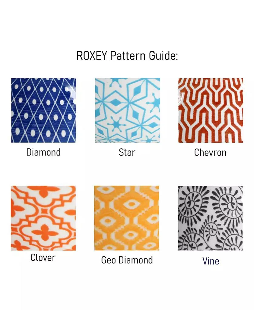 Elama Roxey Footed Bowls, Set of 6 2