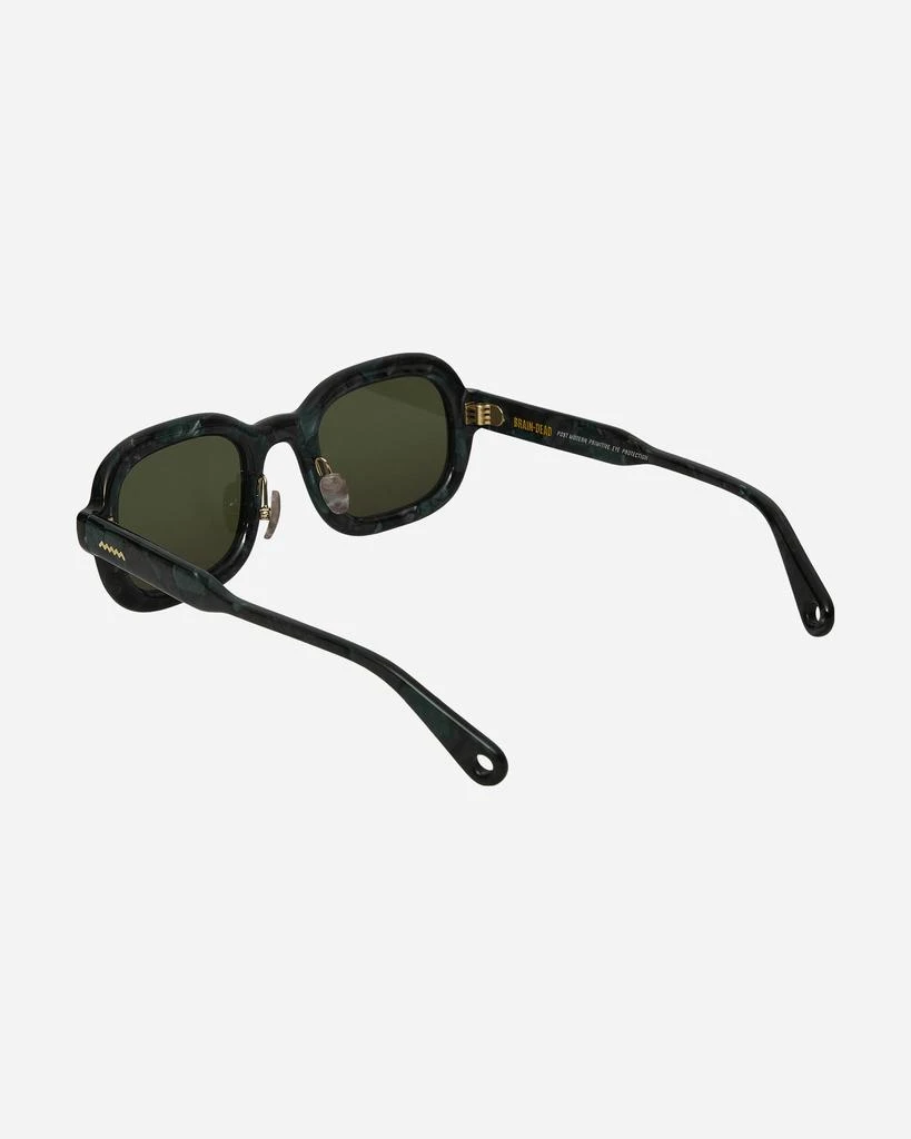 Brain Dead Newman Post Modern Primitive Eye Protection Sunglasses Green Pearl 4