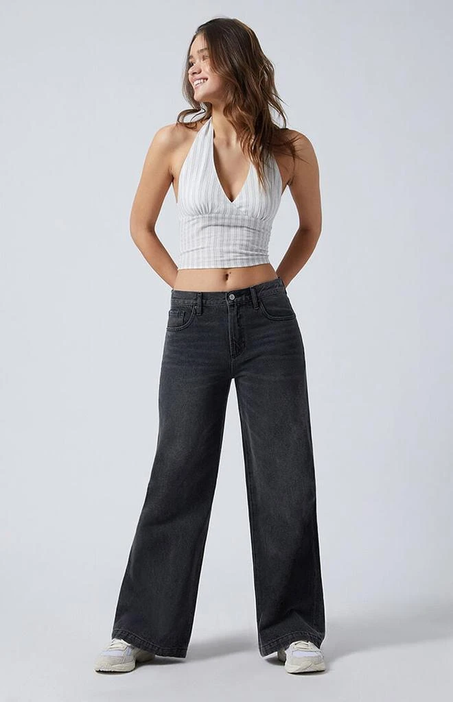 PacSun Lena Low Rise Super Baggy Jeans Black 1