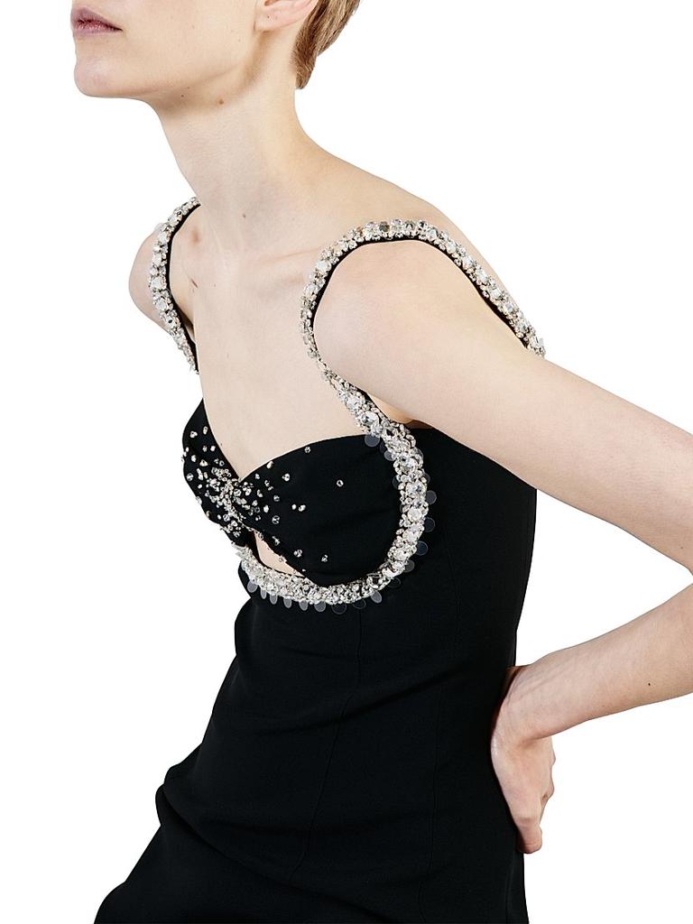 ワンピース Prada Embroidered Sable Sleeveless Dress Prada Black Embroidered Sable Dress | ModeSens