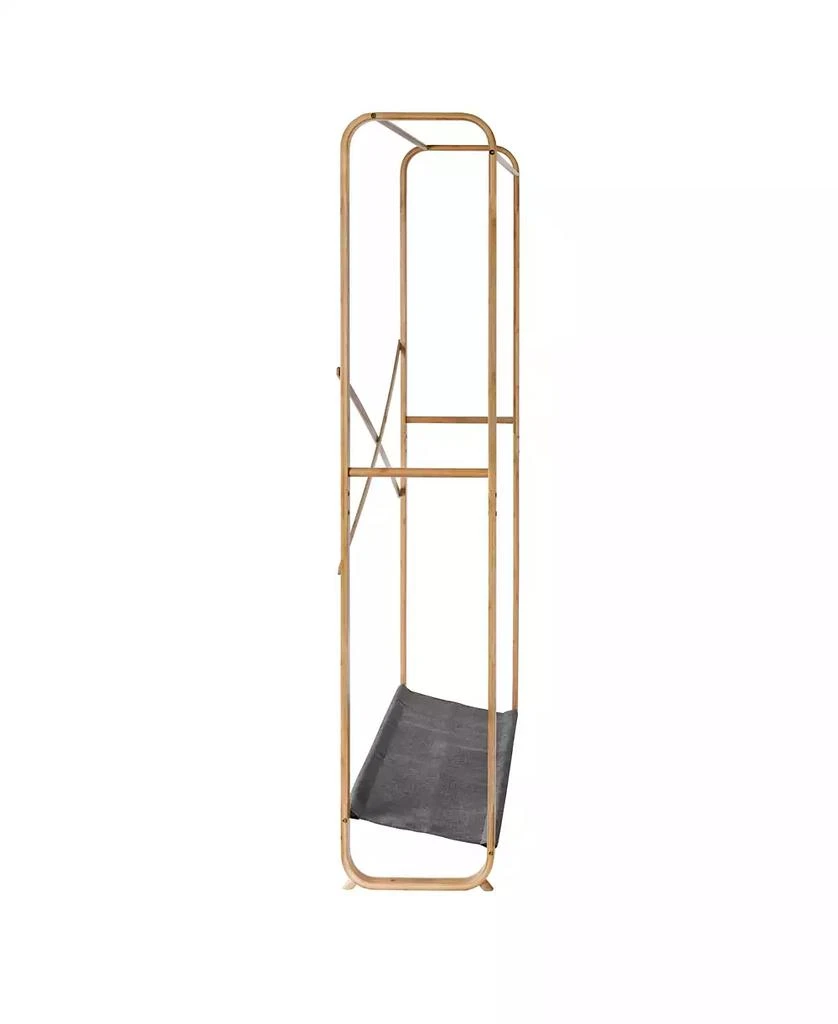Honey Can Do Bamboo & Canvas Garment Rack 8