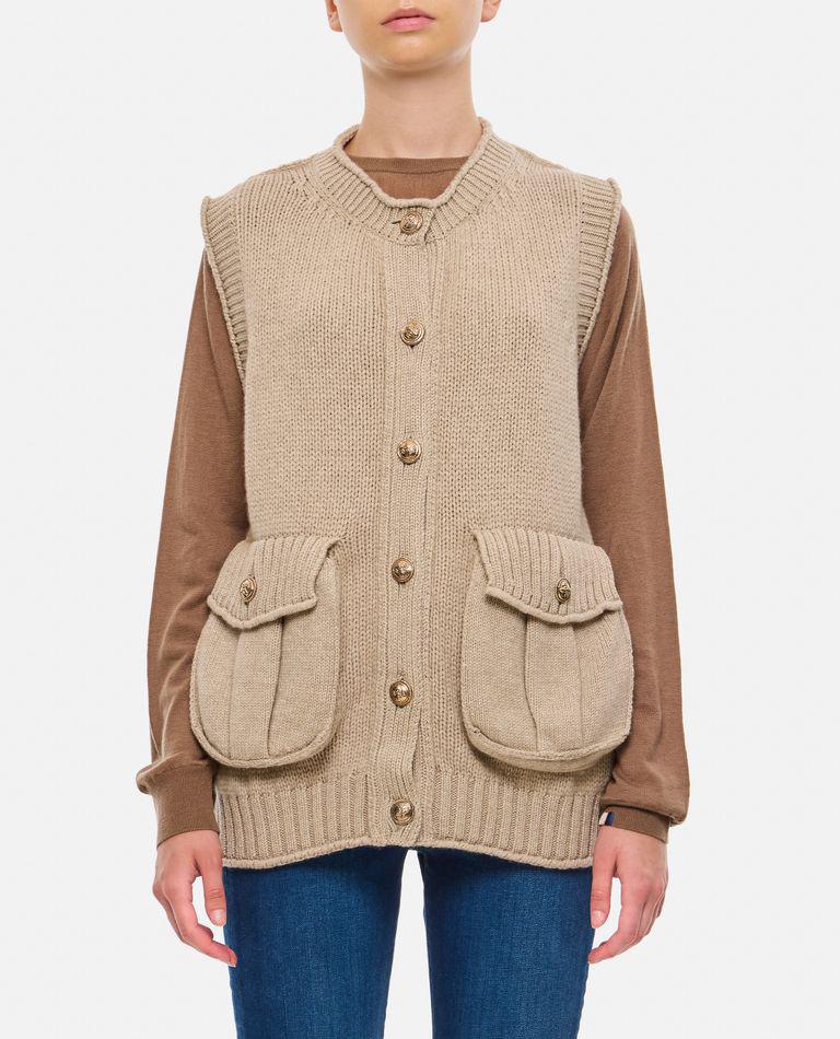 Barrie Cashmere Cardigan Vest