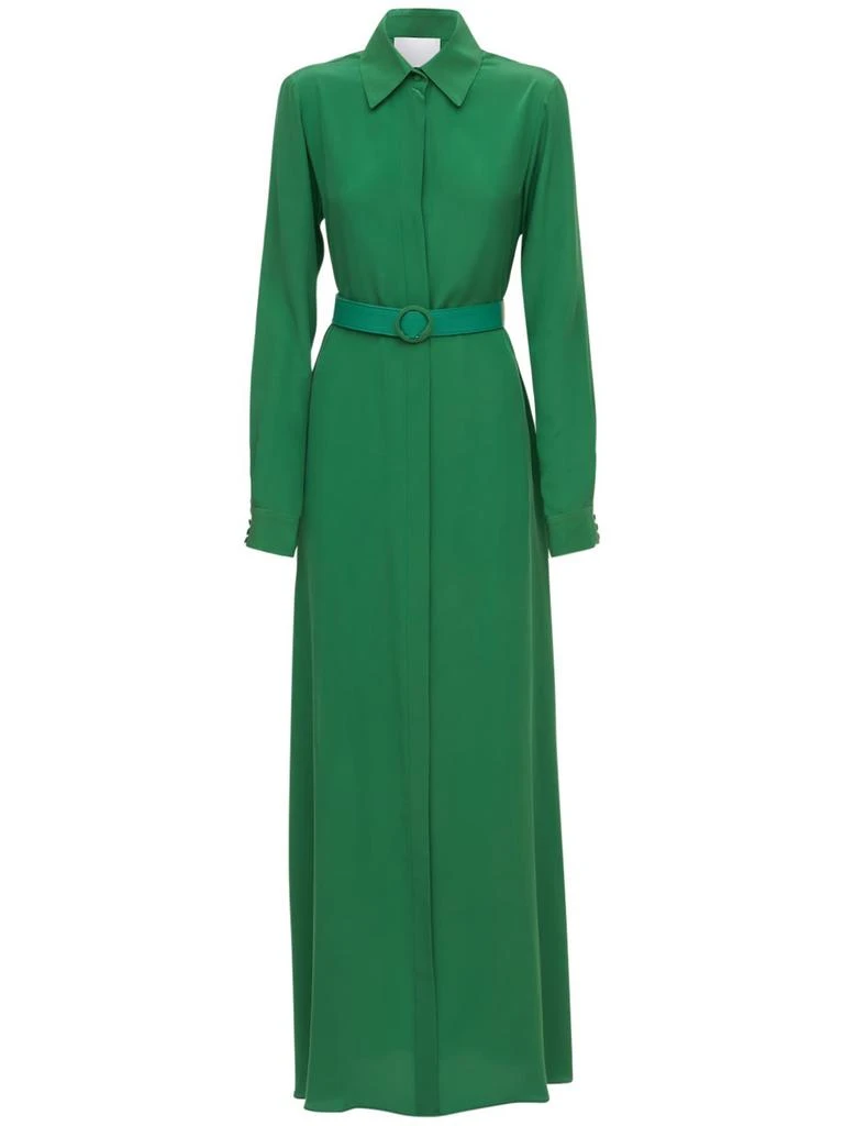 Costarellos Silk Crepe Kaftan Dress 1