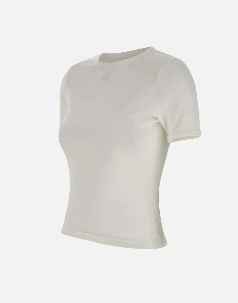 courreges "Signature contrast t-shirt" 2