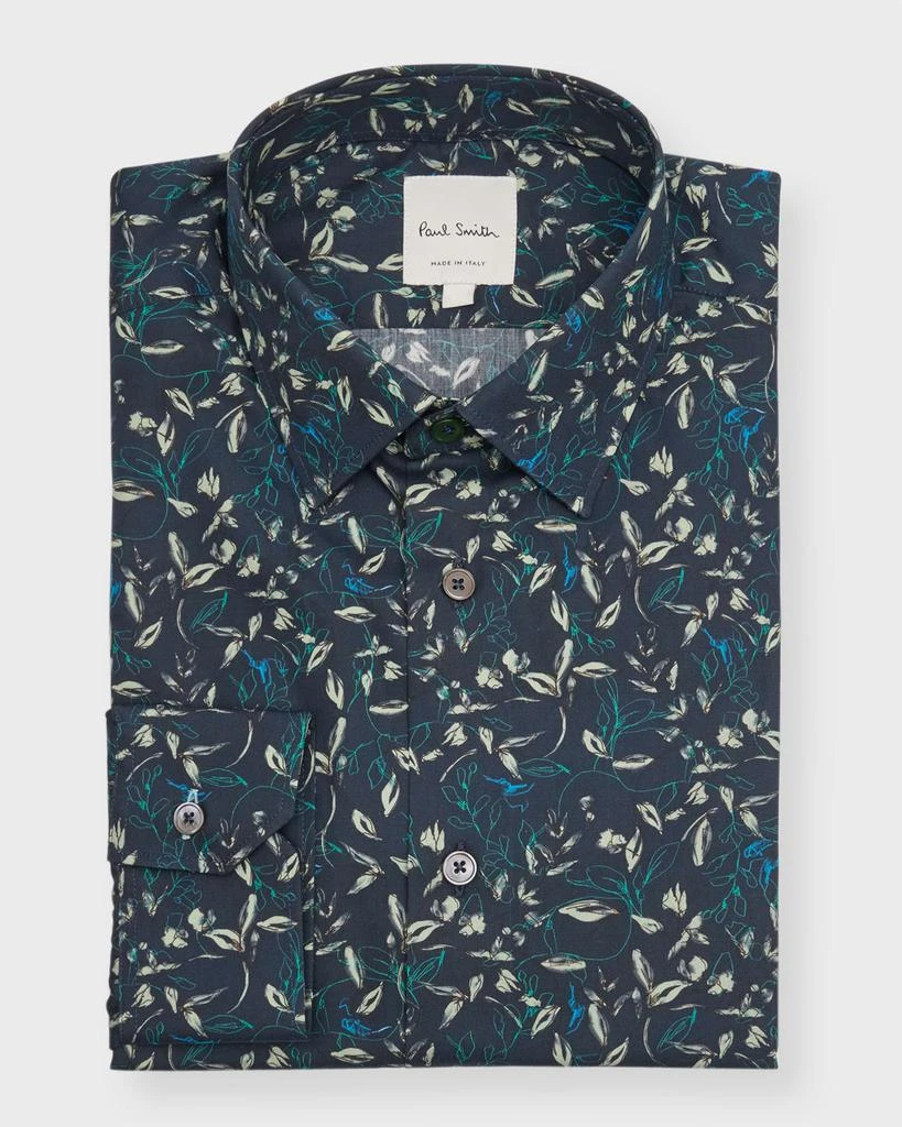 Paul Smith Men's Abstract Floral Dress Shirt 1