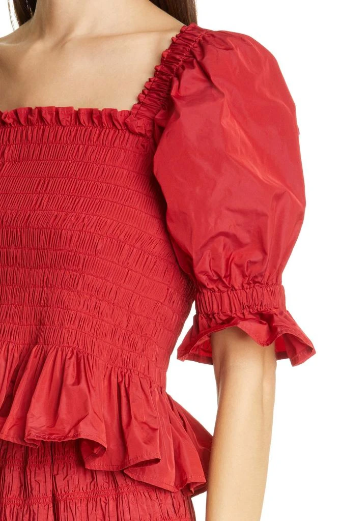 Molly Goddard Mackenzie Shirred Taffeta Top 4